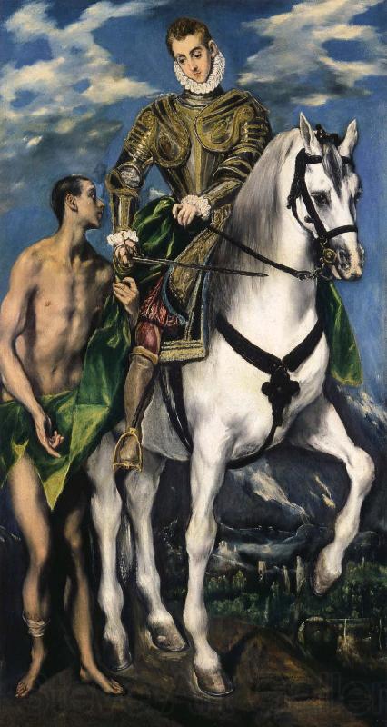 El Greco St Martin and the Beggar Spain oil painting art